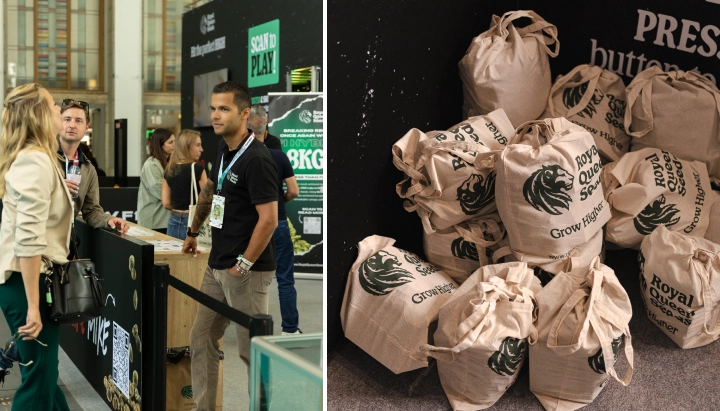 Ontdek de Royal Queen Seeds-stand met interactieve games, branded giftbags en hoogtepunten van het TYSON 2.0-evenement.
