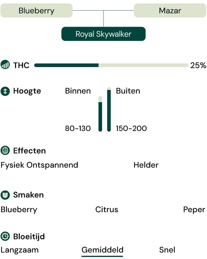 Kenmerken van de soort Royal Skywalker Kenmerken van de soort Royal Skywalker
