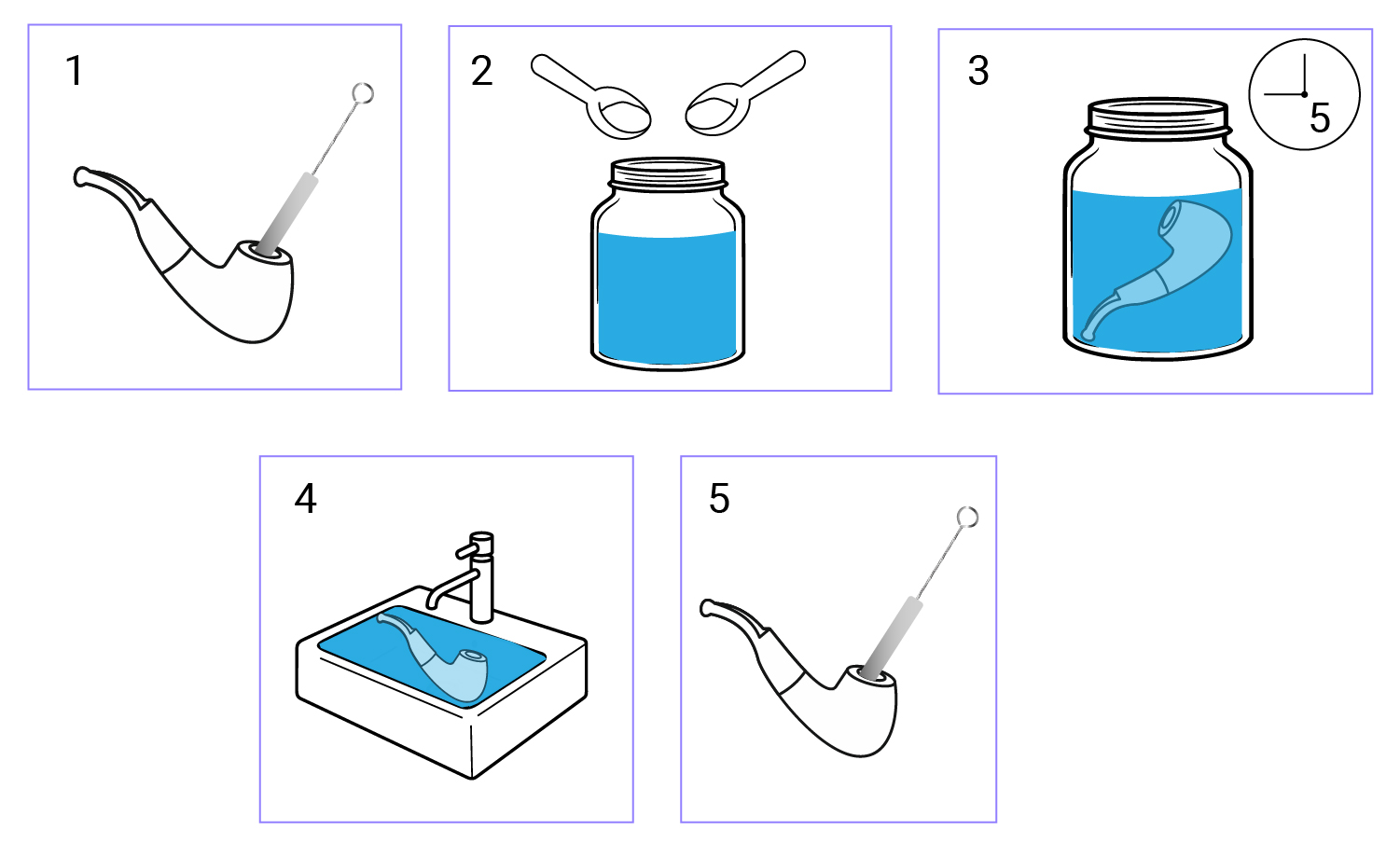 Het schoonmaken van je bong, kom of pijp