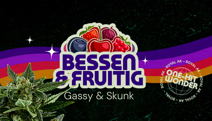 Smaak- en Aroma Profiel van de Royal AK Stam Cannabis Een illustratie van een cannabisbloem met de tekst