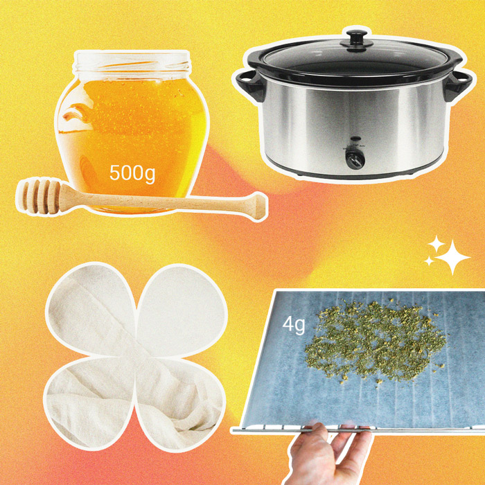 Hoe maak je met honing verrijkte cannabistinctuur?