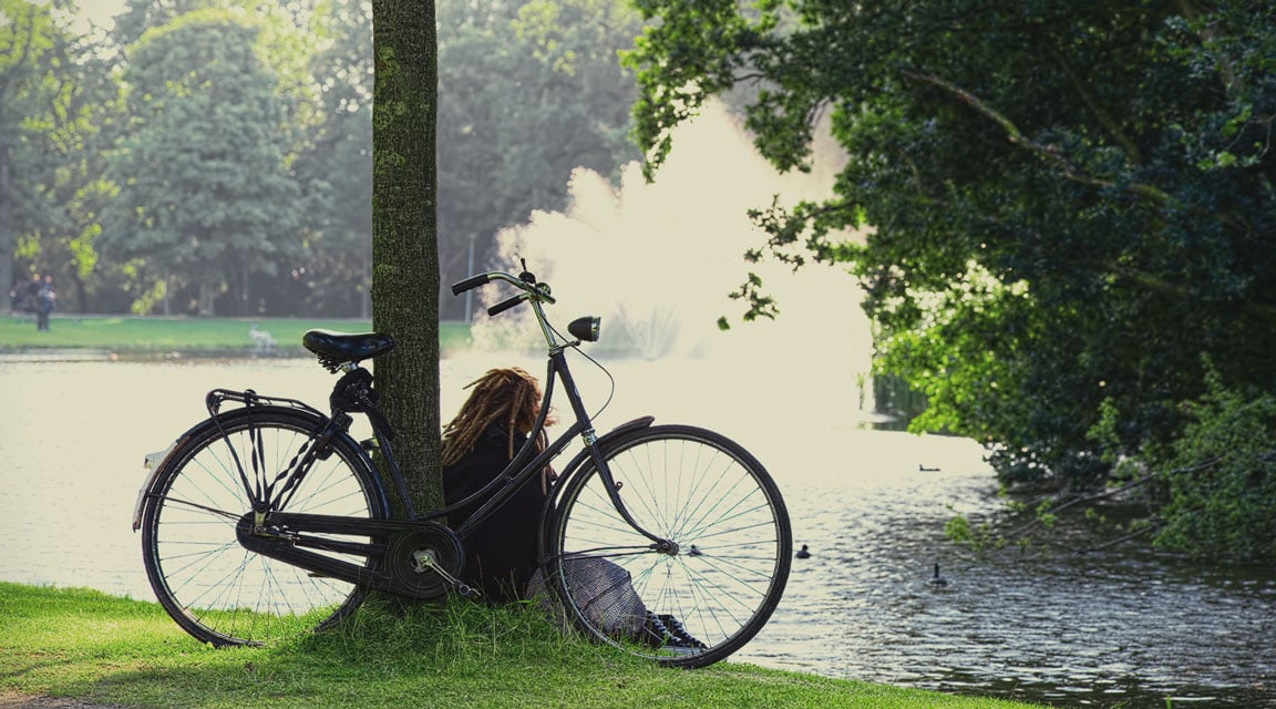 In het park