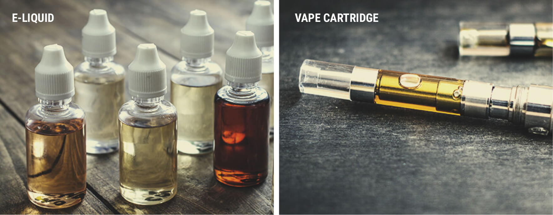 THC en CBD E-liquid versus Cartridges