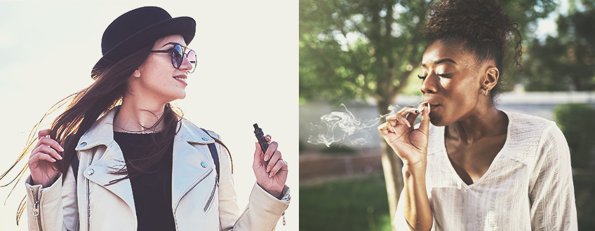 De high van vapen vs. Die van roken De high van vapen vs. Die van roken