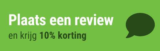 plaats een review en krijg 10% korting