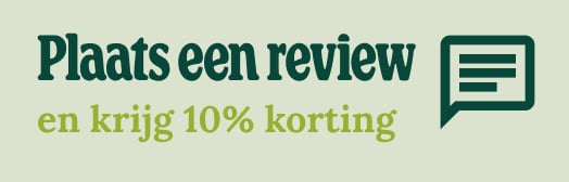 plaats een review en krijg 10% korting