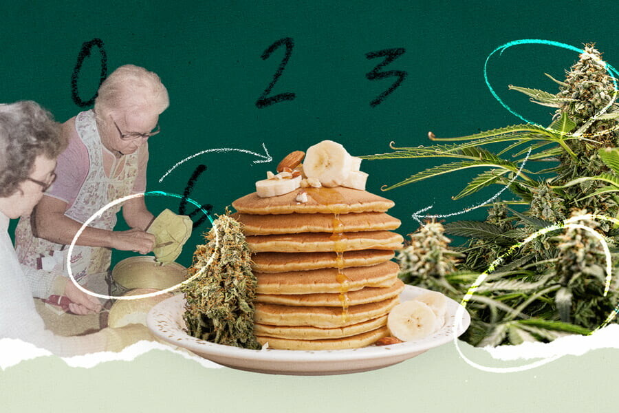Cannabis bananen pannenkoeken